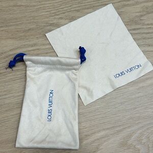 Louis Vuitton Drawstring Pouch Dust Bag & Cleaning Cloth
